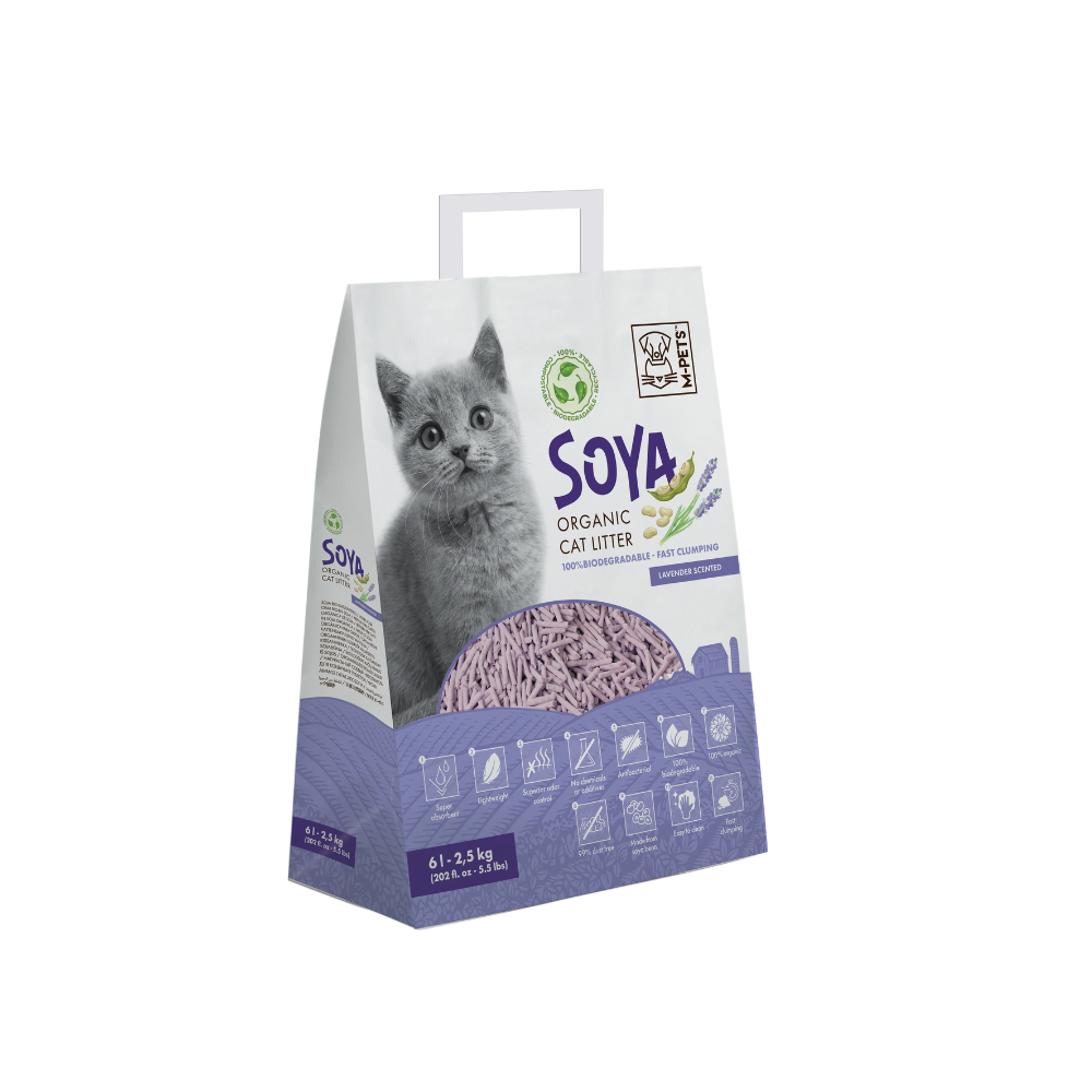 SOYA Lettiera Organica per Gatti Lavanda
