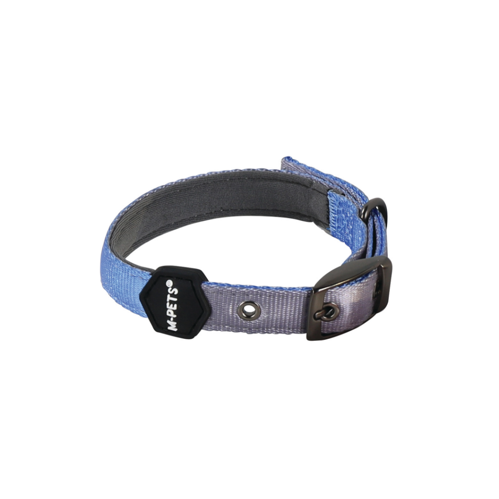 COLLARE IMBOTTITO GENTILE PER CANE Blu