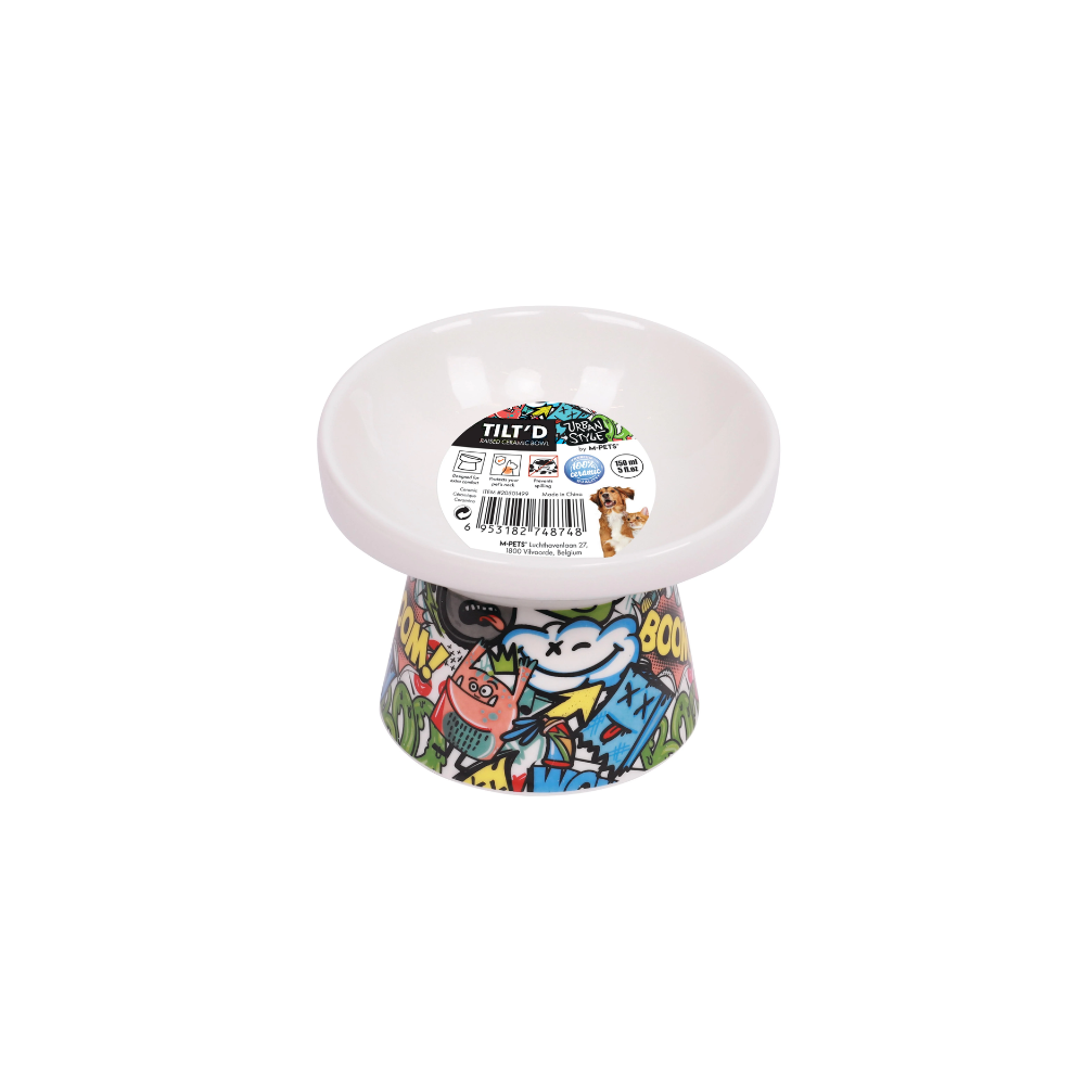 Ciotola in ceramica rialzata URBANSTYLE TILT'D Multicolore