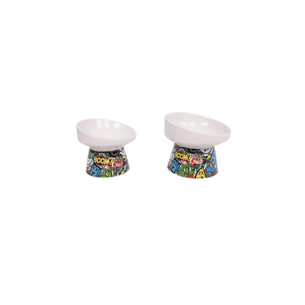 Ciotola in ceramica rialzata URBANSTYLE TILT'D Multicolore