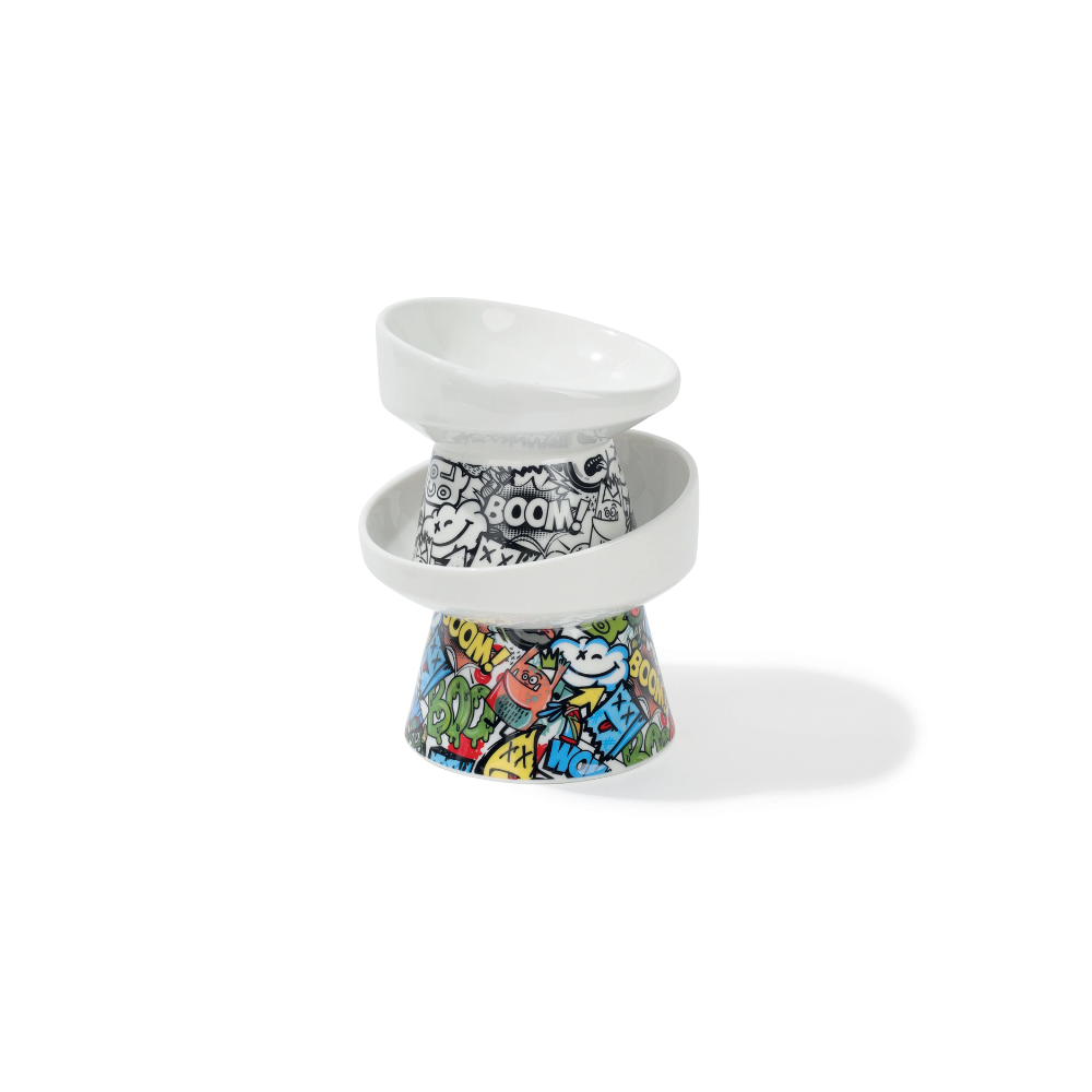 Ciotola in ceramica rialzata URBANSTYLE TILT'D Multicolore