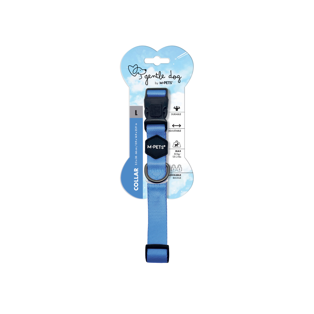 COLLARE GENTILE PER CANE Blu