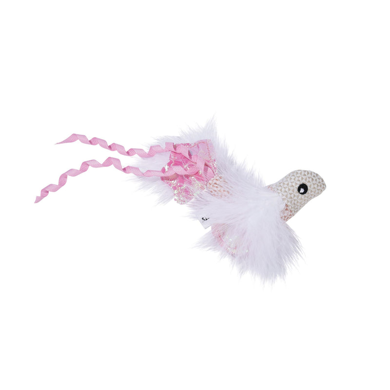 Plume catnip toy Pink fish