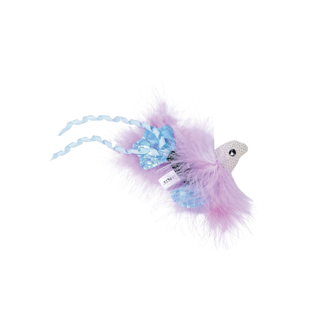 Plume catnip toy Blue fish