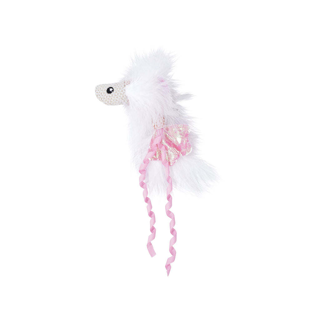 Plume catnip toy Pink fish