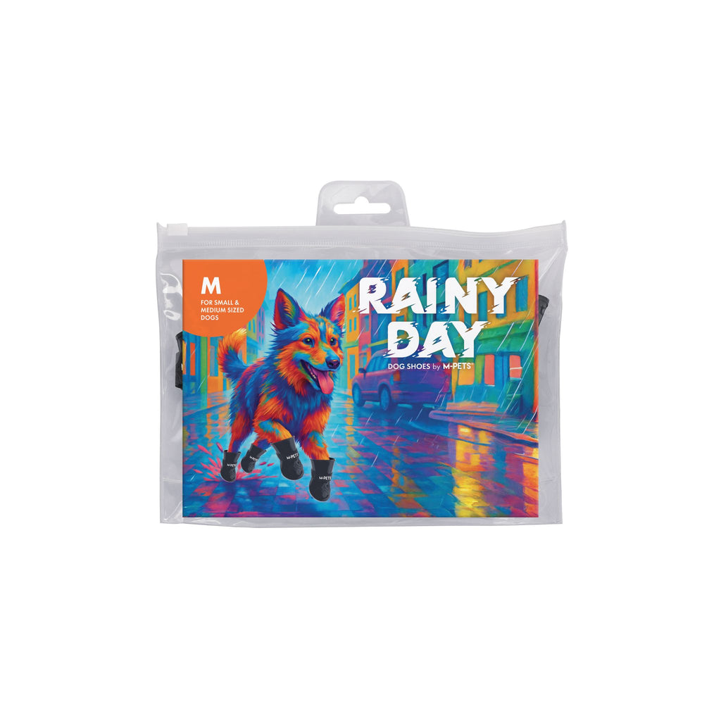 RAINY DAY Dog shoes Black