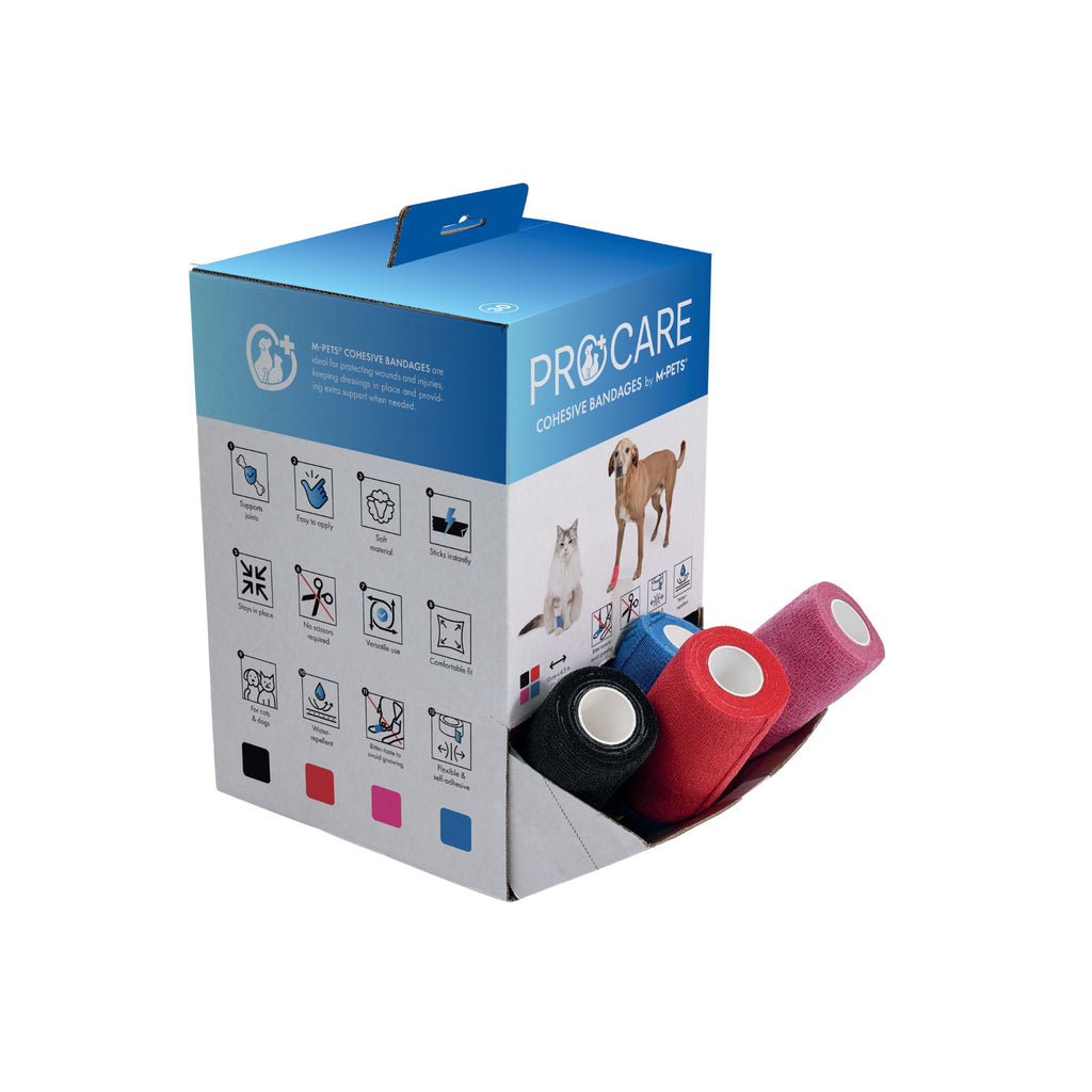 PROCARE Cohesive Bandages 10cm x 4.5m - 30 pcs mixed color display