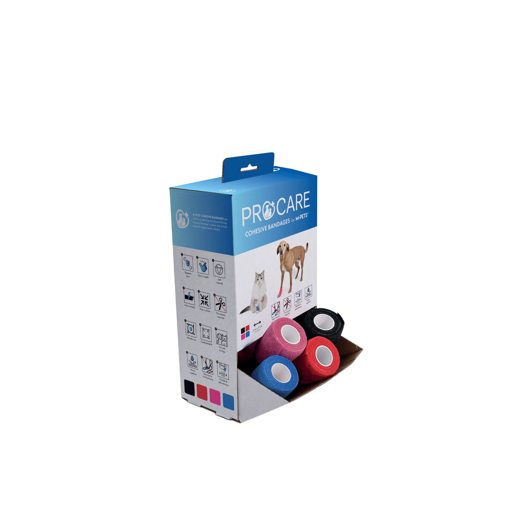 PROCARE Cohesive Bandages 5cm x 4.5m - 30 pcs mixed color display