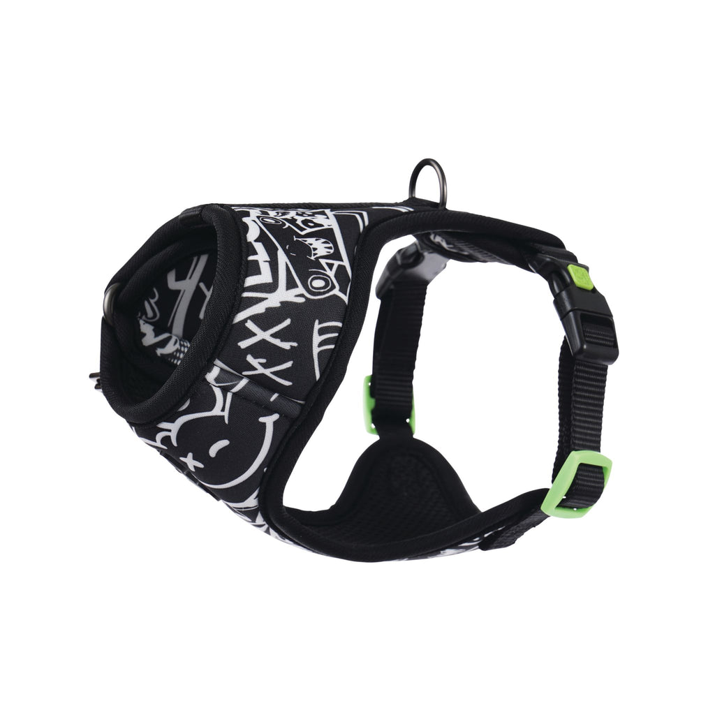 URBAN STYLE FREESTYLE Black & White Easy fit Dog harness