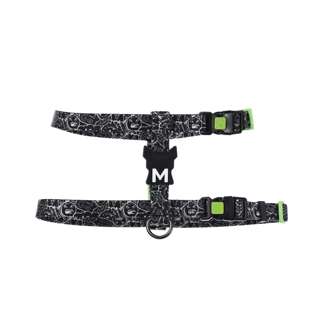 URBAN STYLE FREESTYLE Black & White Active Dog Harness