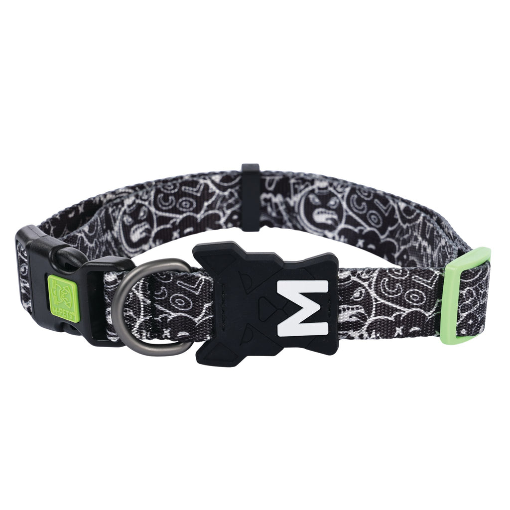 URBAN STYLE FREESTYLE Black & White Dog collar