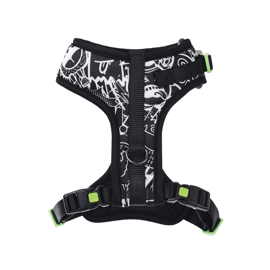 URBAN STYLE FREESTYLE Black & White Easy fit Dog harness