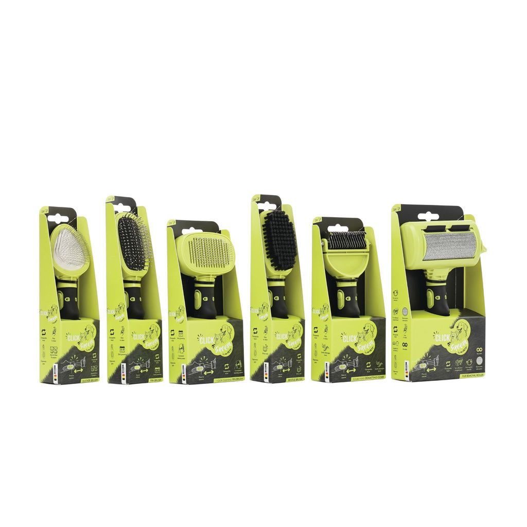 CLICK and GROOM Double-sided Dematting comb