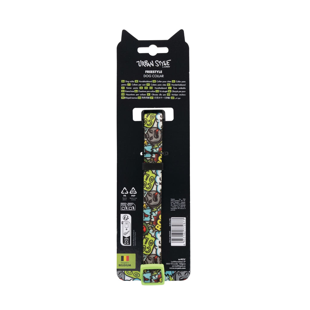 URBAN STYLE FREESTYLE Multicolour Dog collar