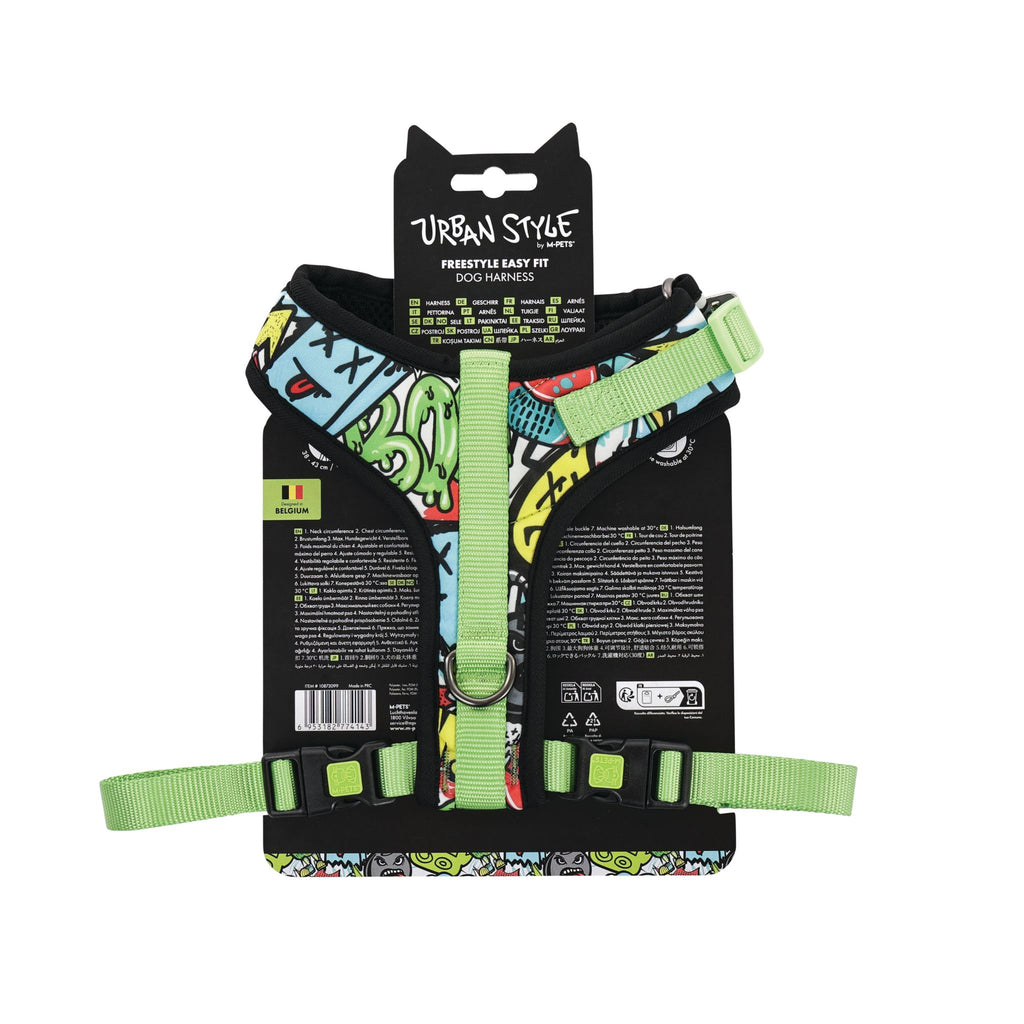 URBAN STYLE FREESTYLE Multicolour Easy fit Dog harness