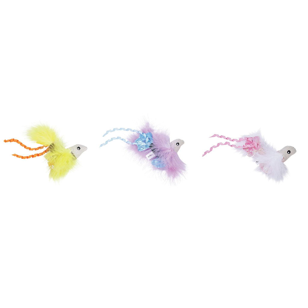 Plume catnip toy Blue fish