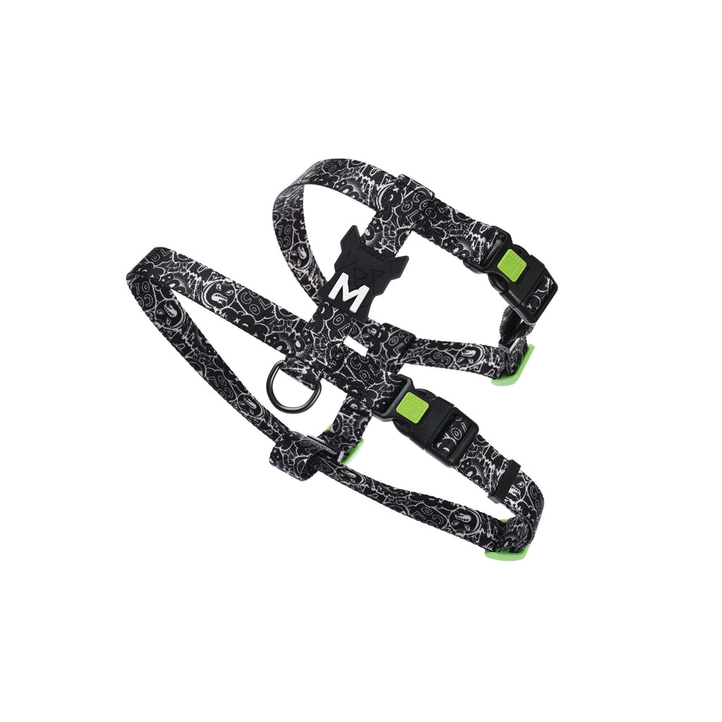 URBAN STYLE FREESTYLE Black & White Active Dog Harness