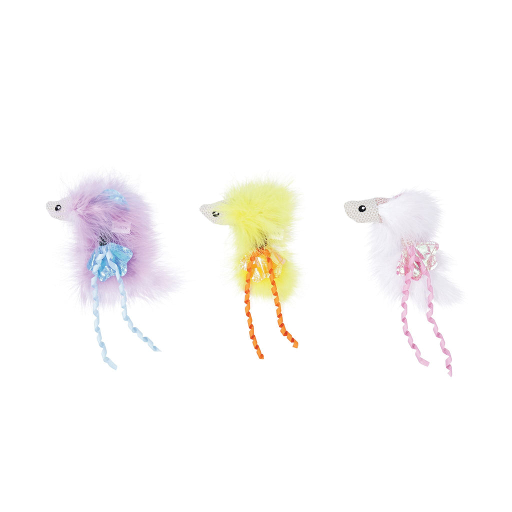Plume catnip toy Blue fish