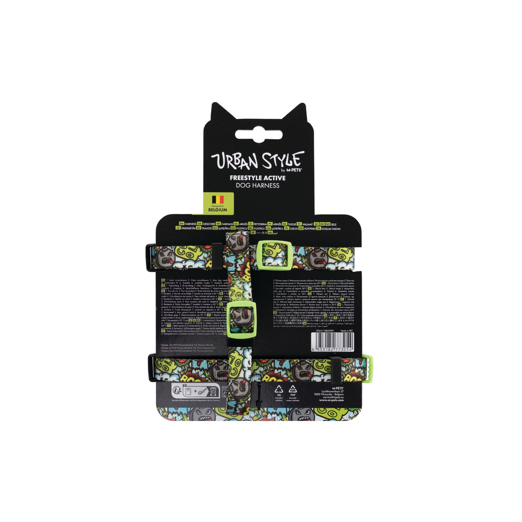 URBAN STYLE FREESTYLE Multicolour Active Dog Harness