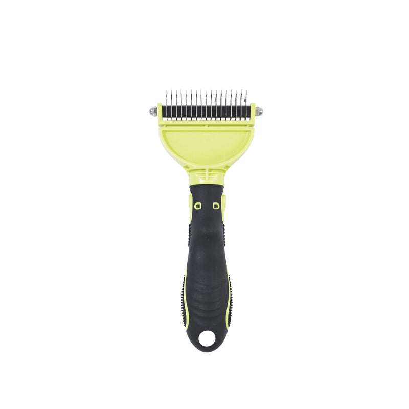 CLICK and GROOM Double-sided Dematting comb