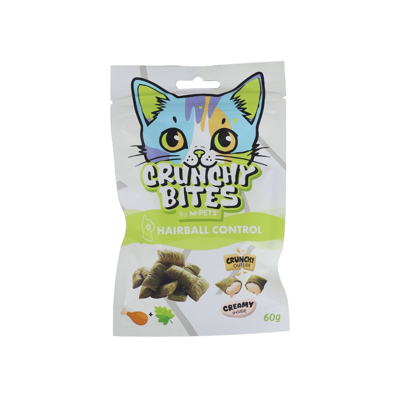 CRUNCHY BITES Cat Treats with function HAIRBALL CONTROL - 60 g