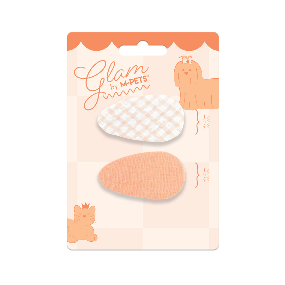 GLAM Accessori per capelli per animali clip - Arancione