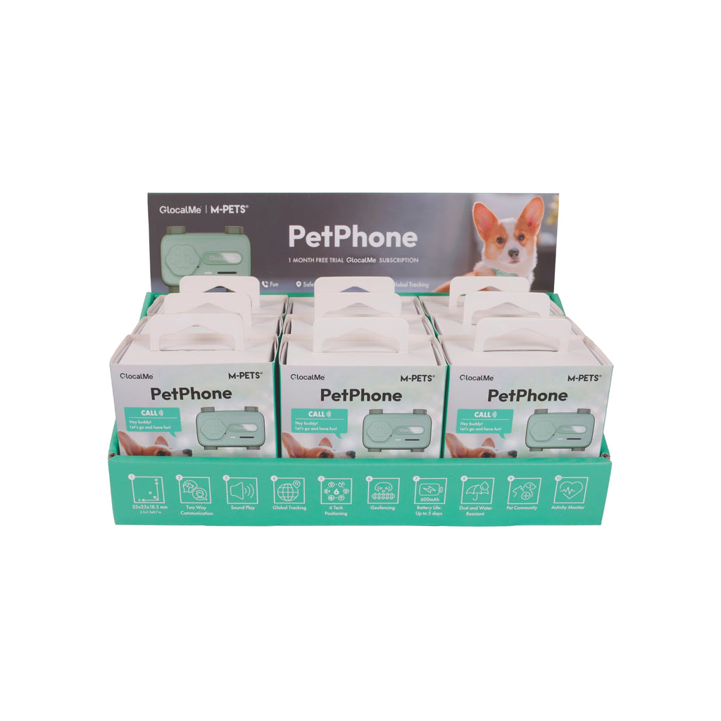 GLocalMe PETPHONE Sage Green - with display