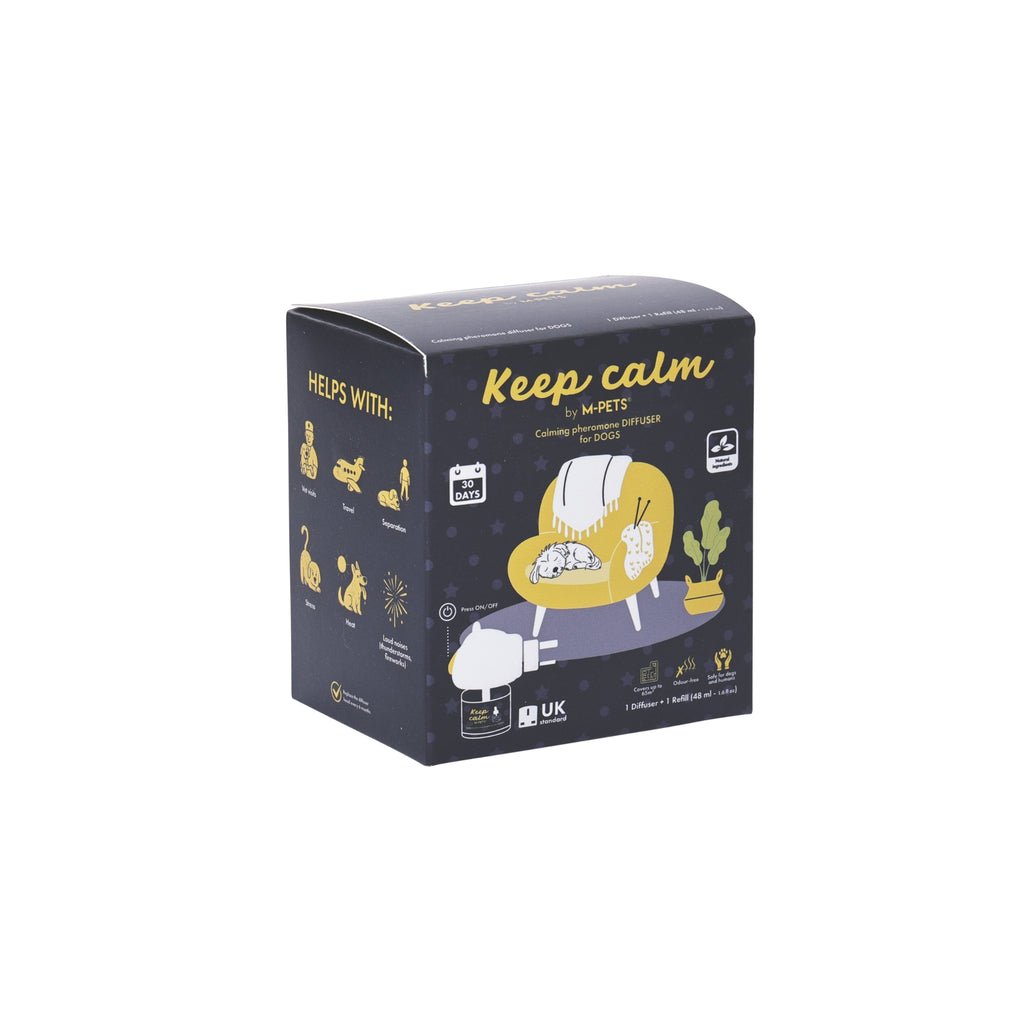 KEEP CALM Calming Pheromone diffuser for DOGS - UK Standard 48ml