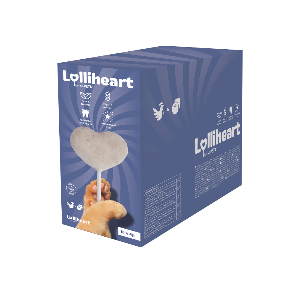 Lolliheart Snack per gatti Pollo e Mirtillo Espositore