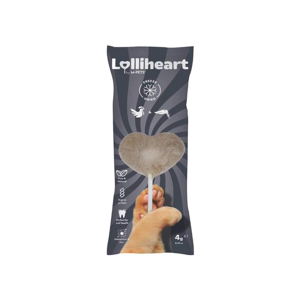 Lolliheart Snack per gatti Pollo e Seppia Espositore