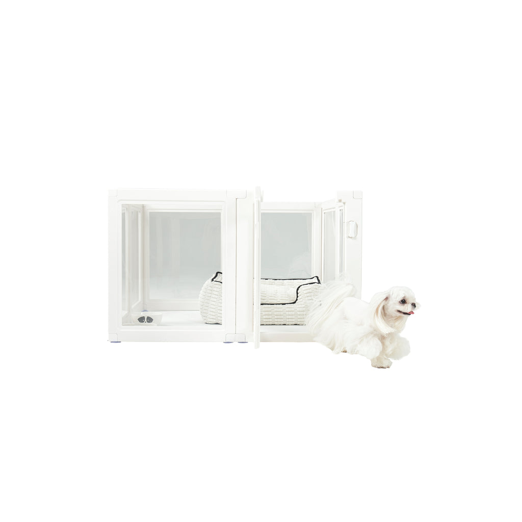 BLANCHE Puppy pen 8 panels S white