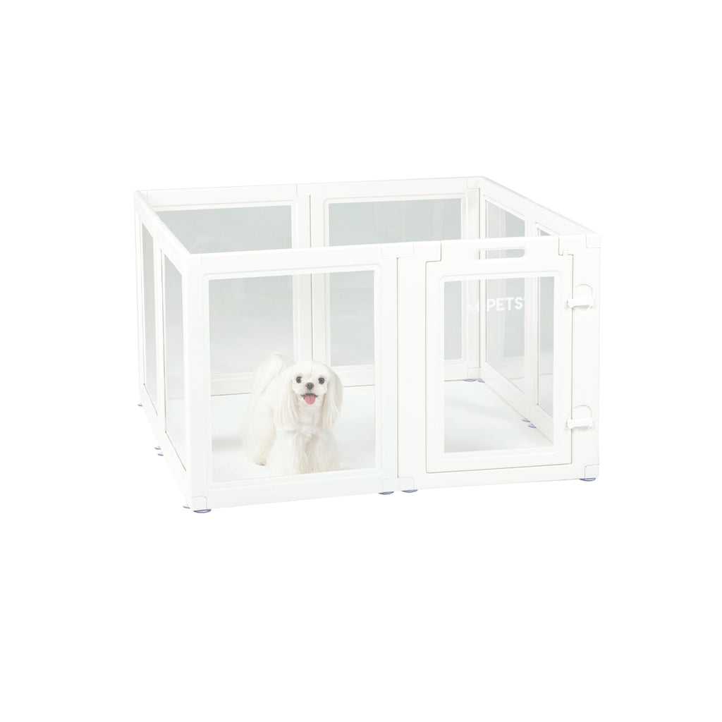 BLANCHE Puppy pen 8 panels S white