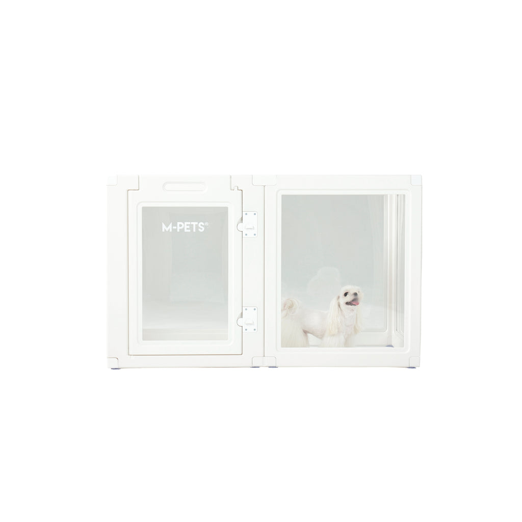 BLANCHE Puppy pen 6 panels L white