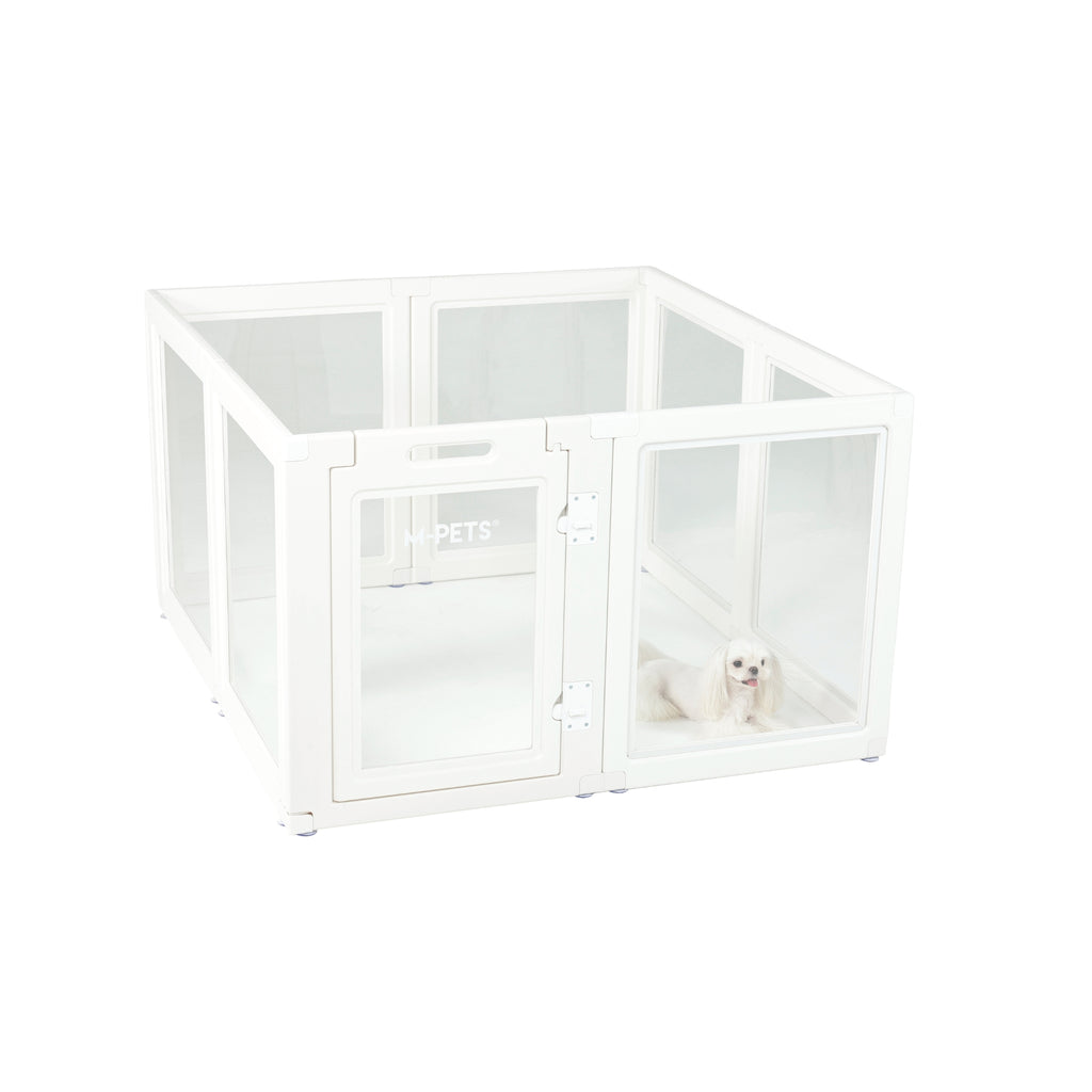 BLANCHE Puppy pen 8 panels L white