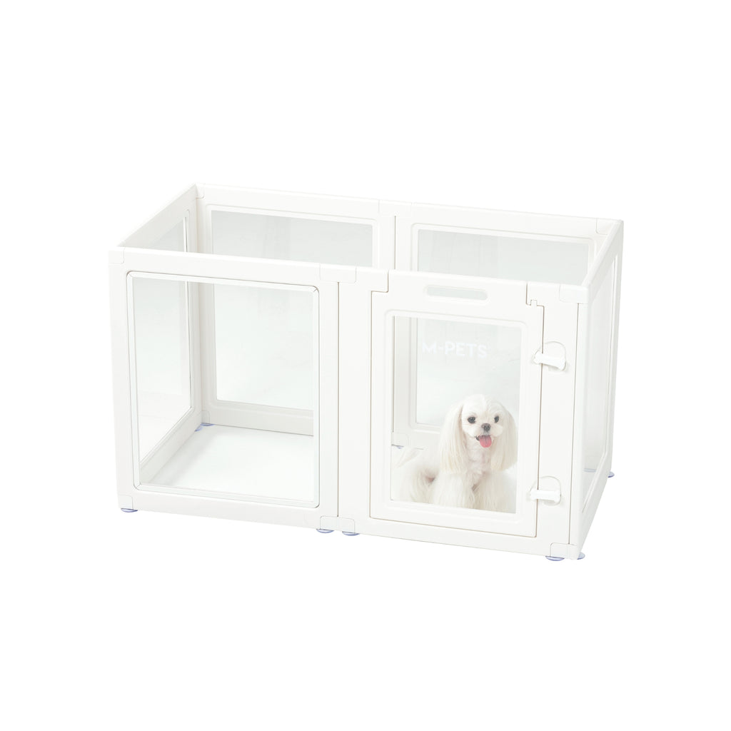 BLANCHE Puppy pen 6 panels S white