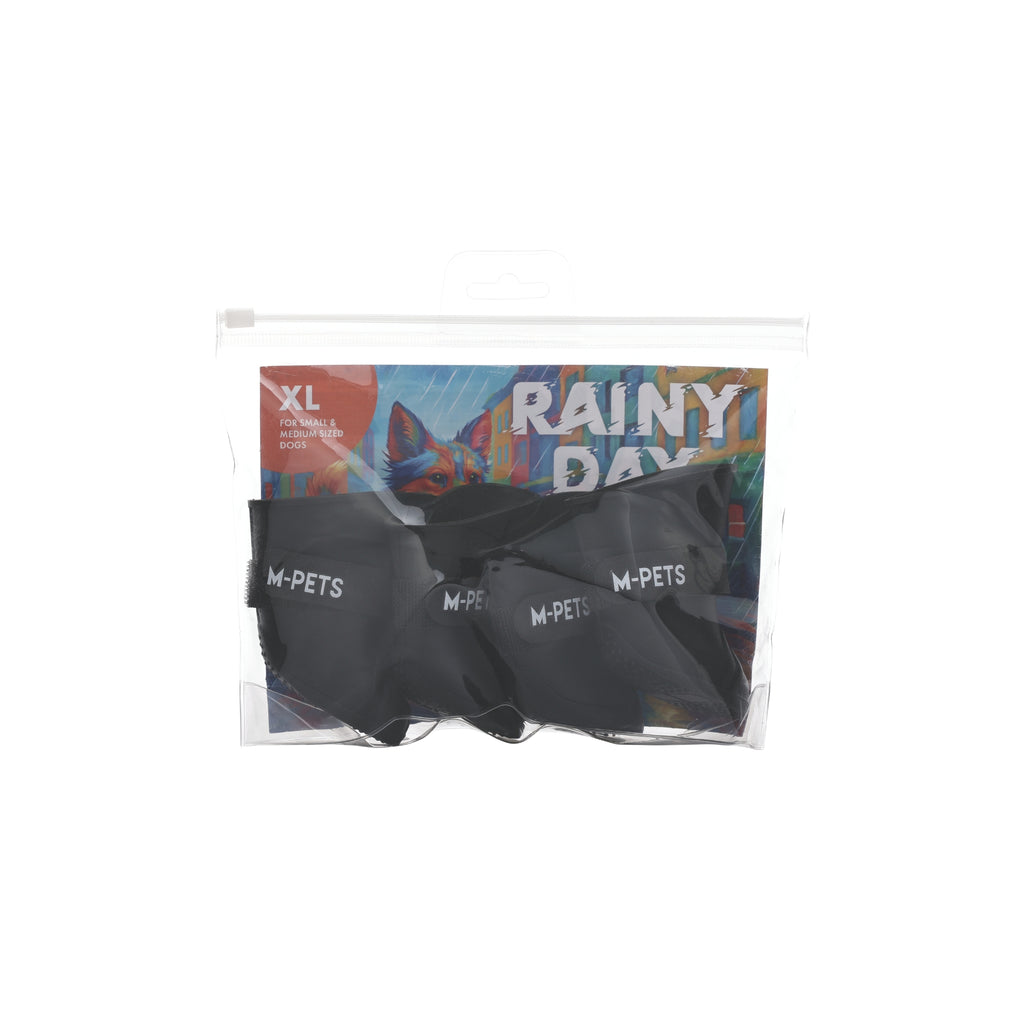 RAINY DAY Dog shoes Black