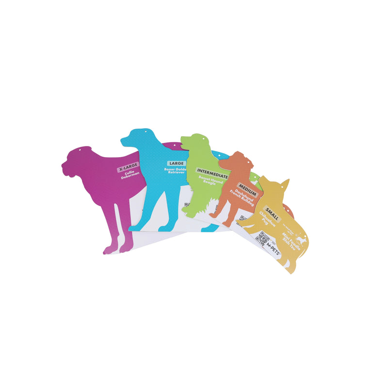 Dog-shaped display card for wire crates - 5 pcs set