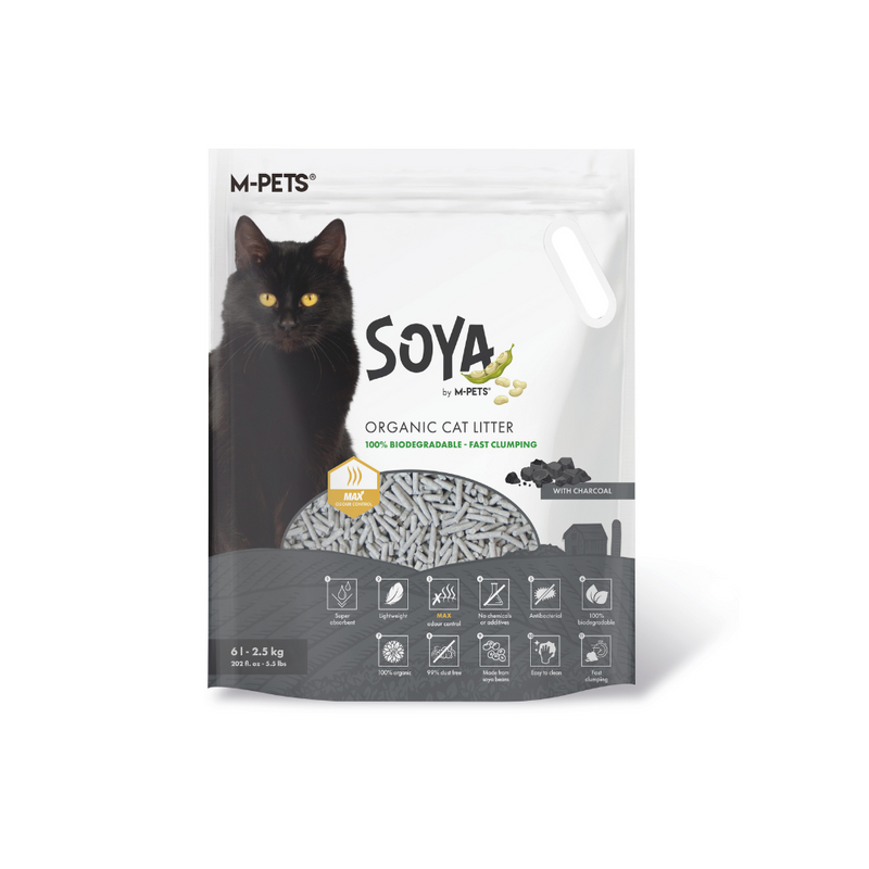 SOYA Lettiera per Gatti CARBONE - Sacchetto di plastica