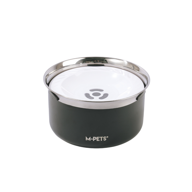 Ciotola per Cani Antispruzzo 3,7L - Nero Carbone