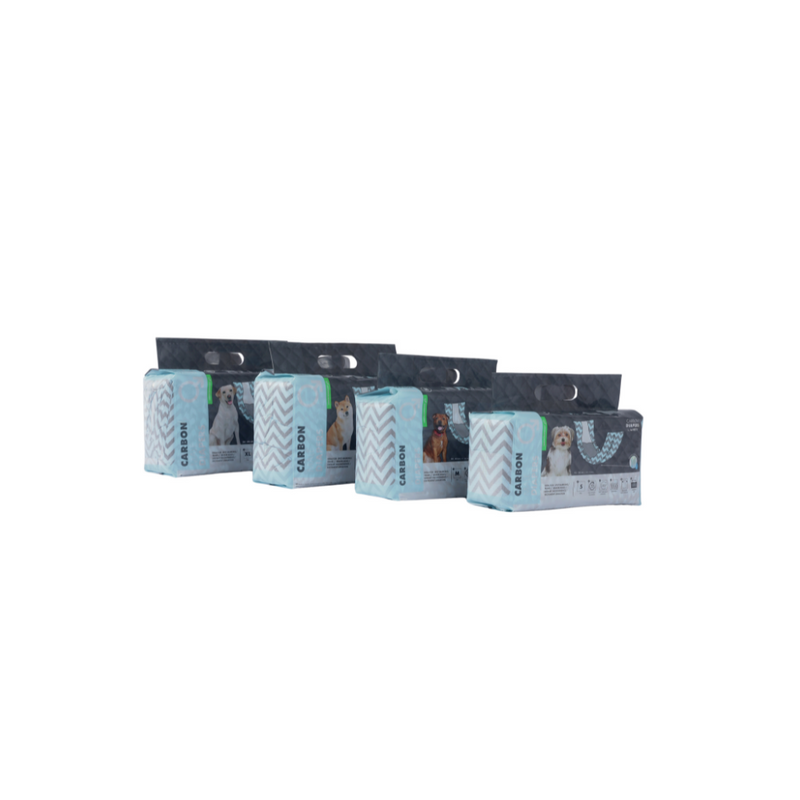 PANNOLINI AL CARBONE - Cane Maschio - 18 pz