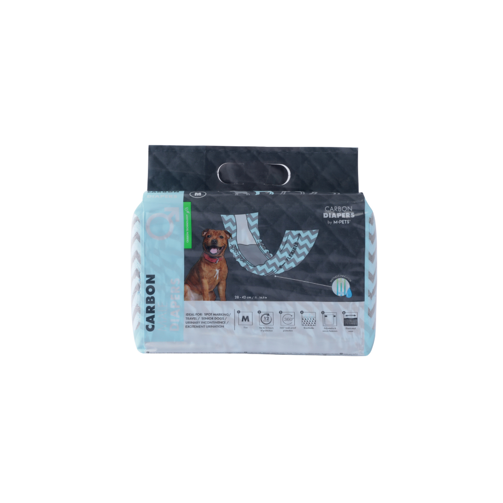 PANNOLINI AL CARBONE - Cane Maschio - 18 pz