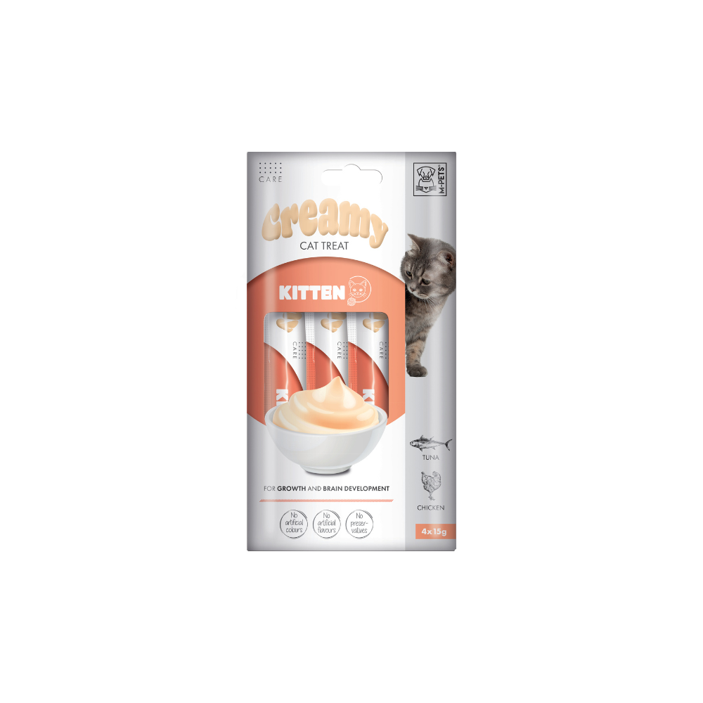 CREMOSO con FUNZIONI - Snack cremoso per gattini - Tonno e Pollo