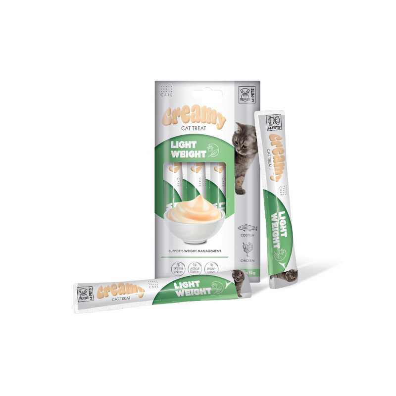 CREMOSO con FUNZIONI - Snack per gatti Leggero - Merluzzo & Pollo