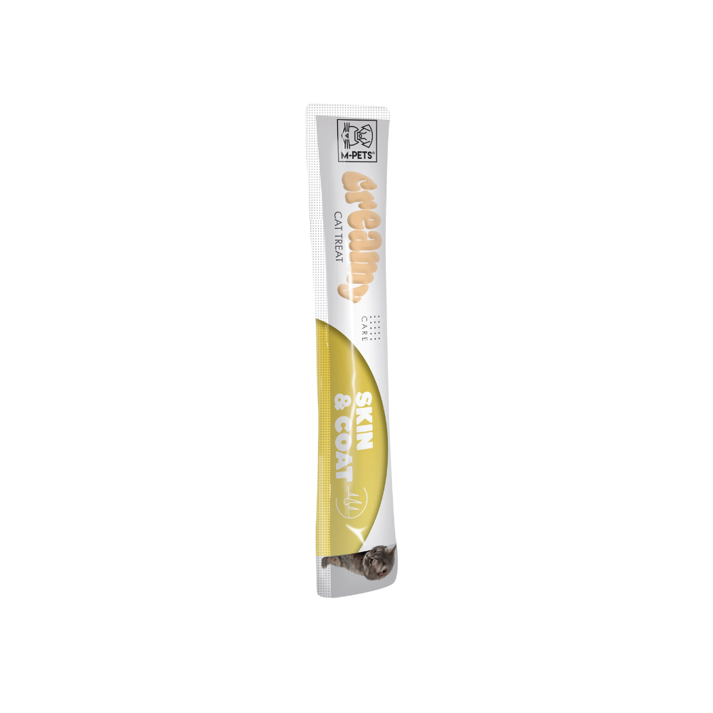 CREMOSO con FUNZIONI - Snack per gatti Pelle e Pelo - Tonno e Salmone