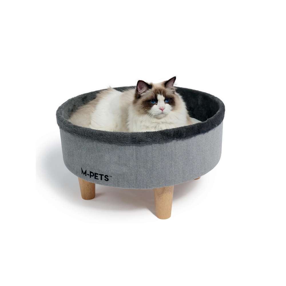 Cuccia rotonda rialzata per gatti