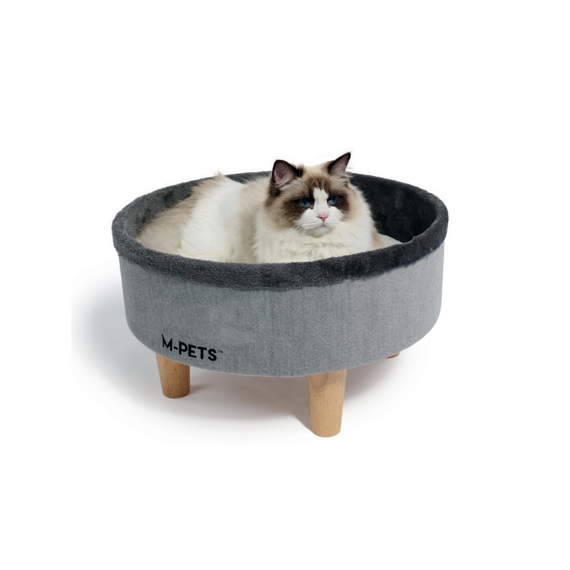 Cuccia rotonda rialzata per gatti