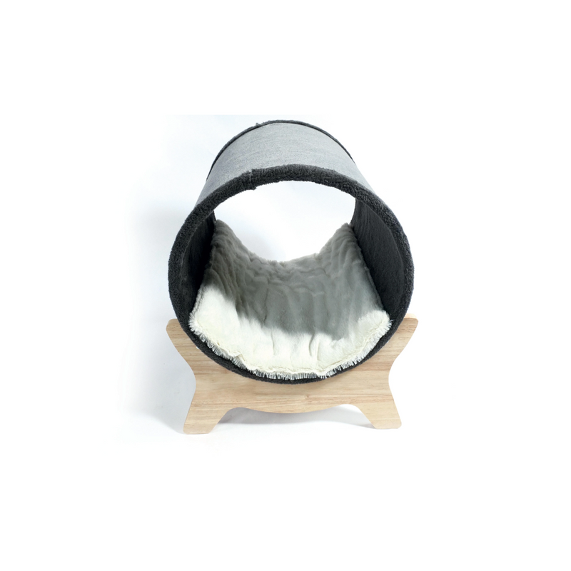 Letto per gatti sospeso a tunnel