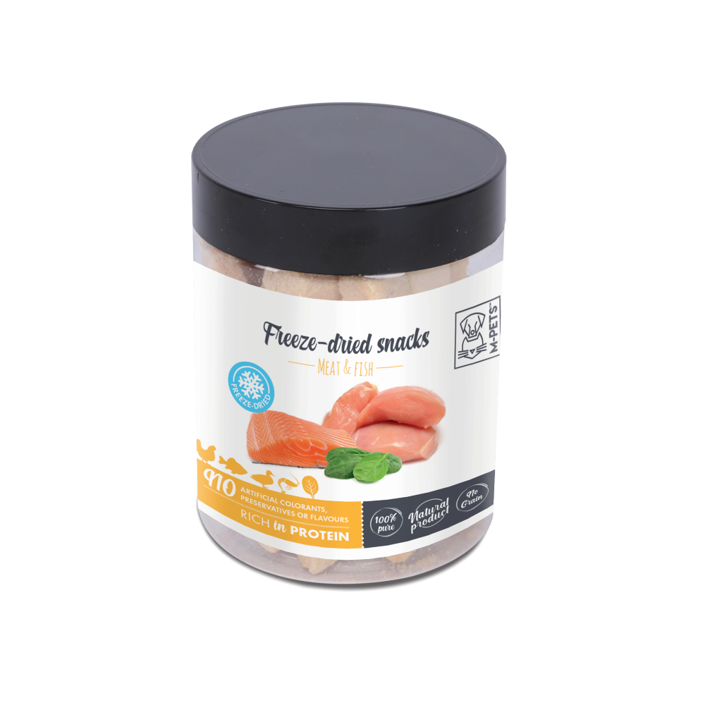 SNACKS DI CARNE E PESCE liofilizzati