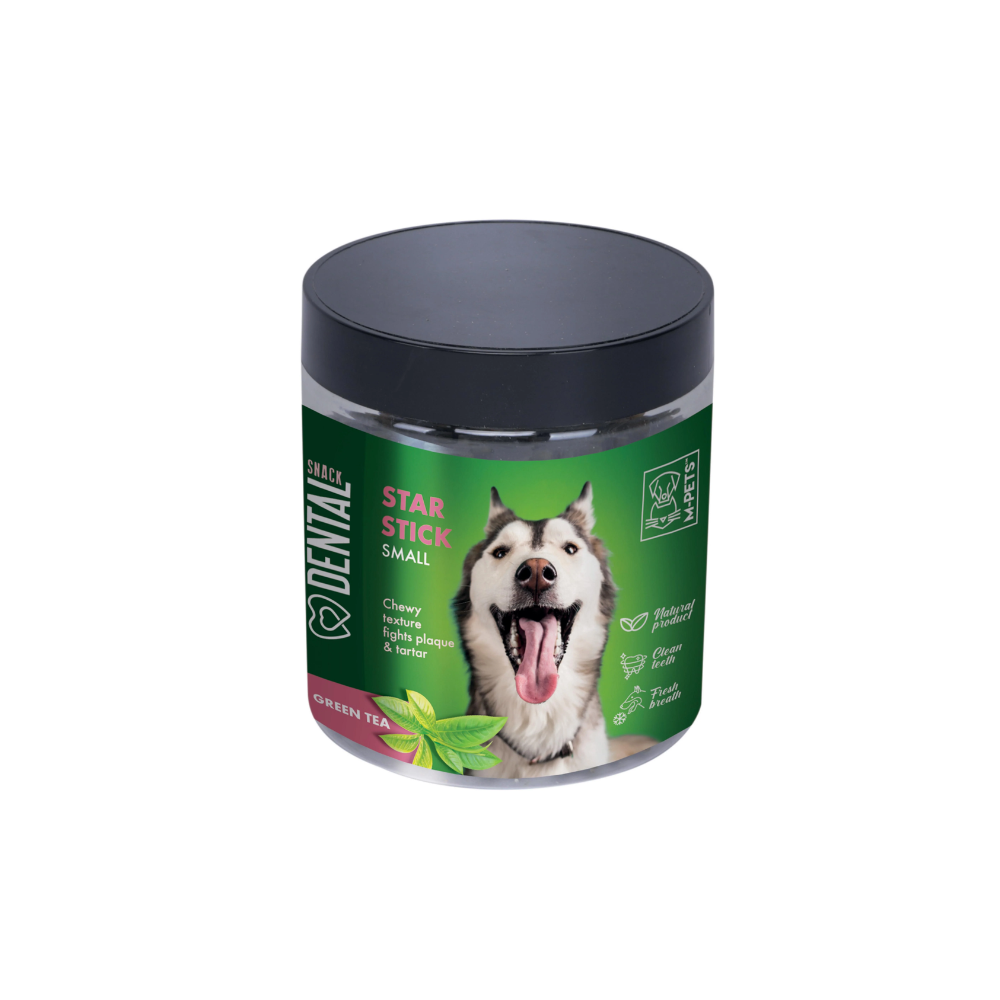 Snack dentale a bastoncino con tè verde