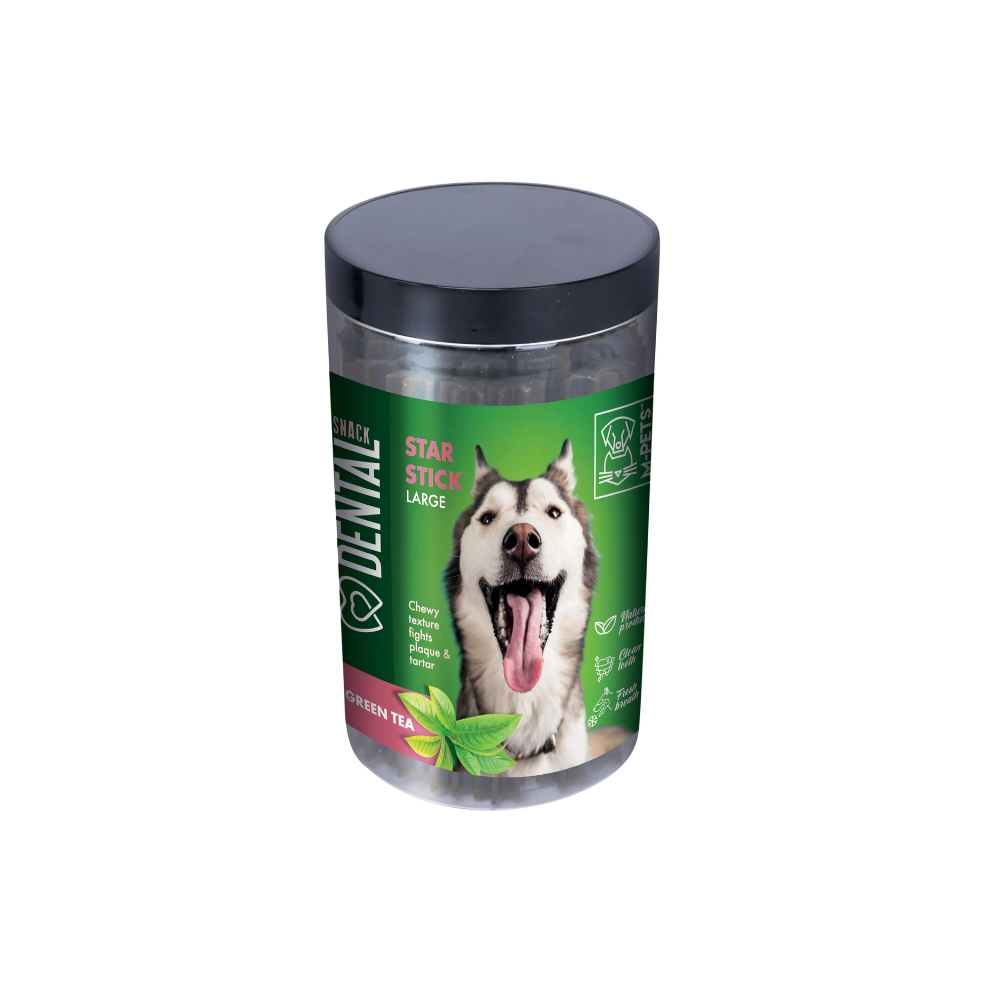 Snack dentale a bastoncino con tè verde